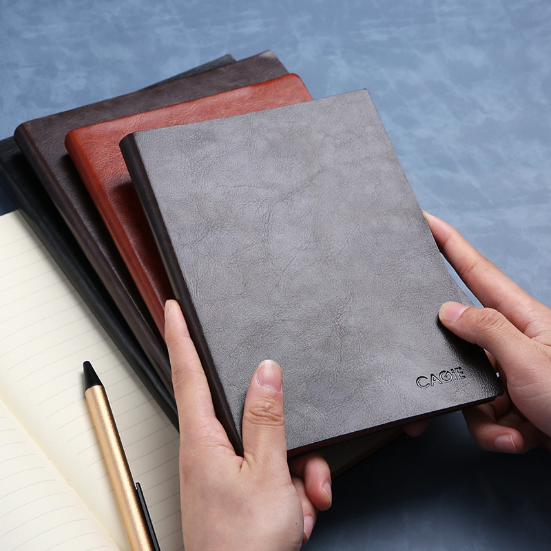 Business Soft Leather Pendant Notebook 