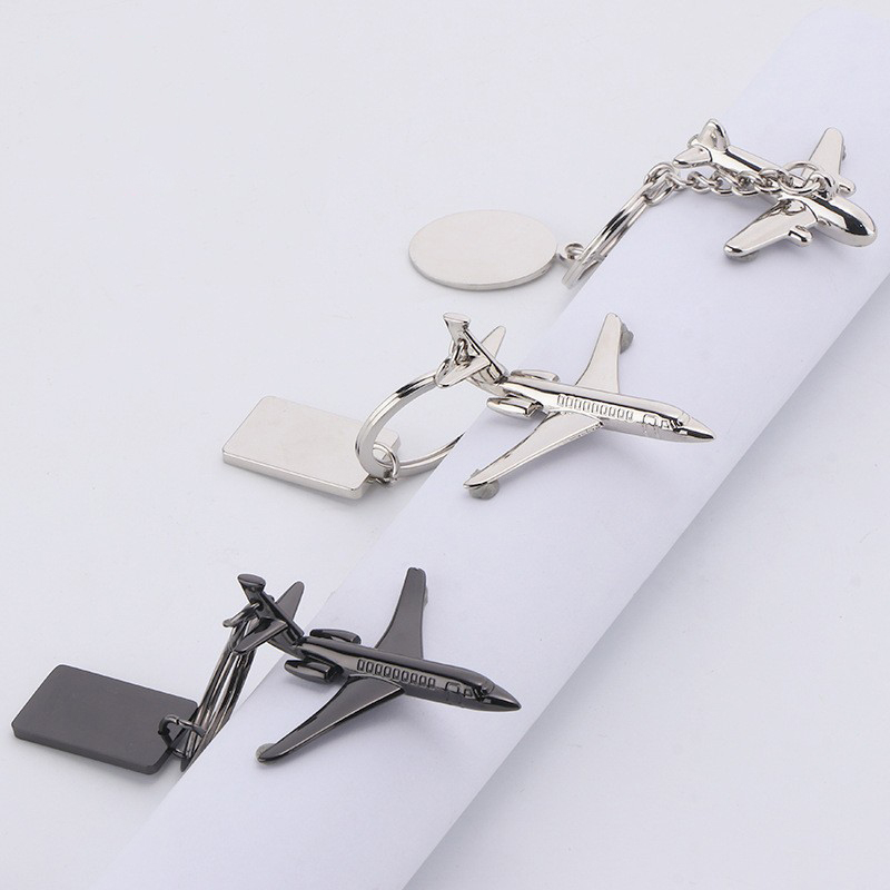 Stereoscopic aircraft keychain 