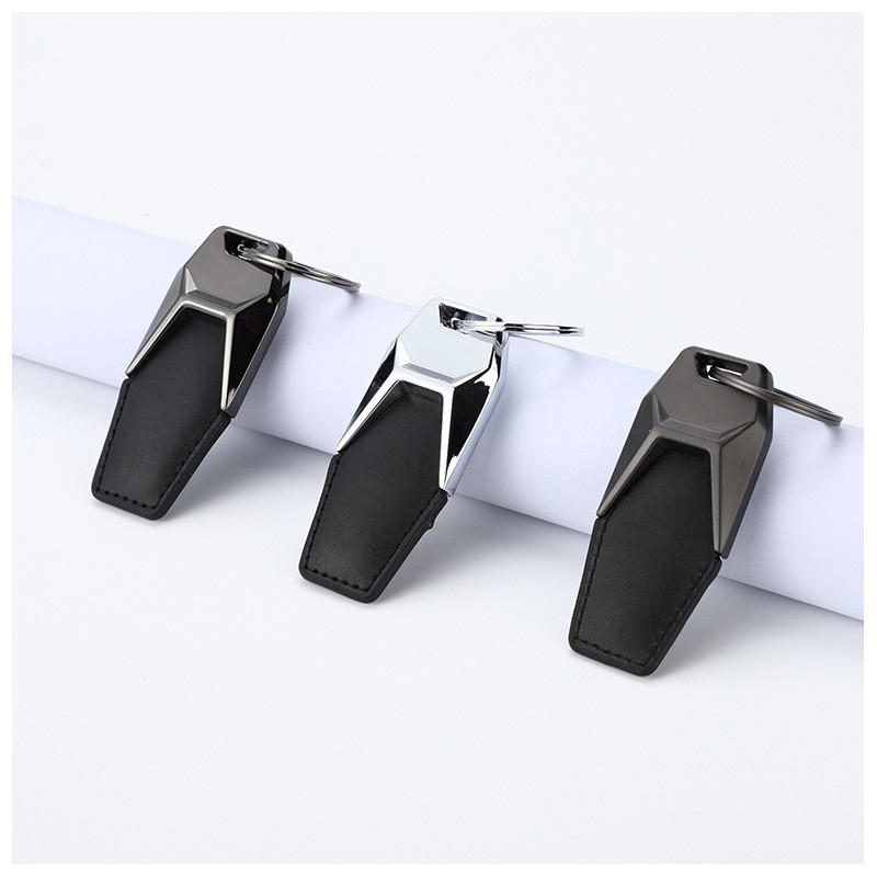 Customized car keychain PU 