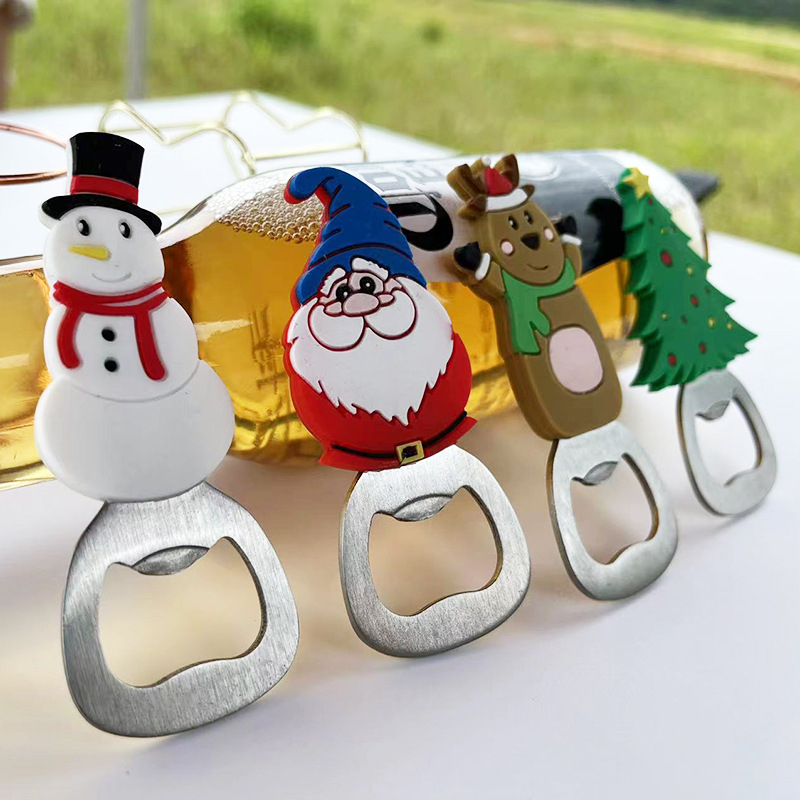 Cute cartoon magnetic bottle opener 4-piece set 