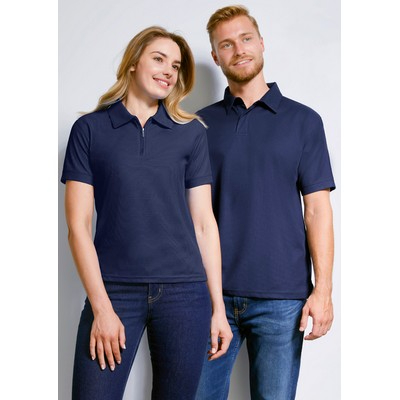 Mens Micro Waffle Short Sleeve Polo 
