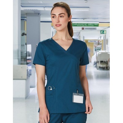 Ladies Solid Colour S/S Scrub Top 