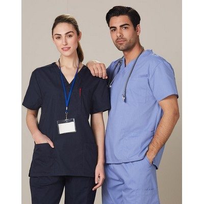 Unisex Scrubs Short Sleeve Tunic Top 